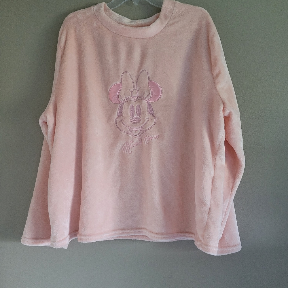 VERY SOFT Disney Mini Mouse Crewneck Sweatshirt Sleepwear Sz 3x